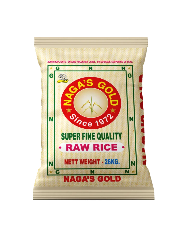 Naga's Gold Raw Rice 26 kg